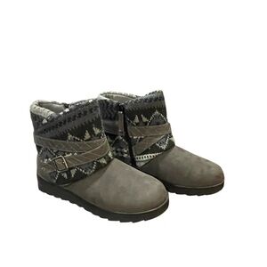 MUK LUKS Women's Natalie Naomi Boots - Grey - 8W